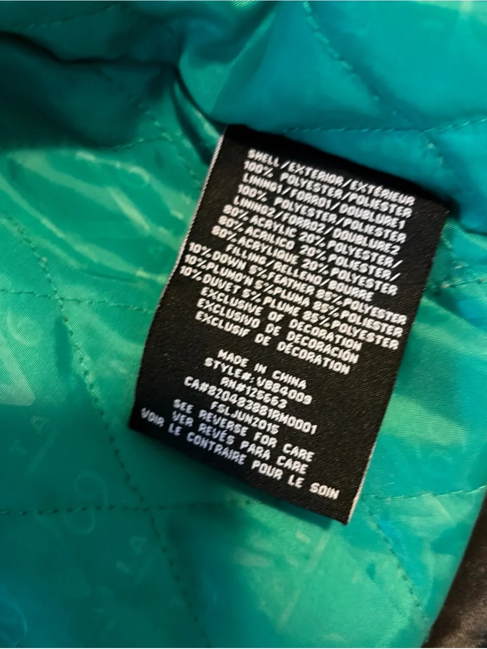 Versace 1969 Boys BLACK COAT Down Winter Puffer Jacket Green Italia V Size 5
